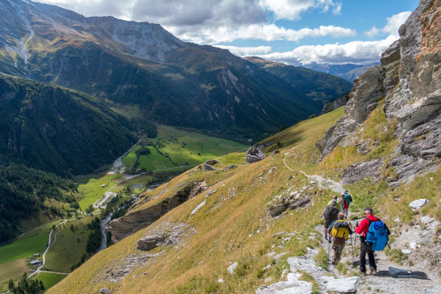 Photographe sport de montagne outdoor en Vanoise : en descendant du refuge du Pourri