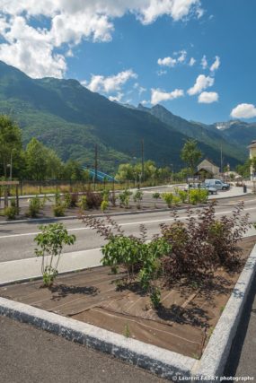 Parvis de la gare de Saint-Avre (Savoie), réalisation EVS : photographe urbanisme