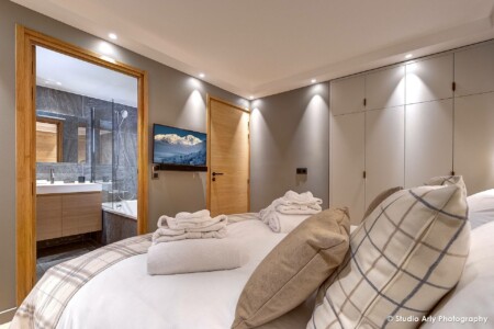 photographe immobilier à Courchevel : chambre