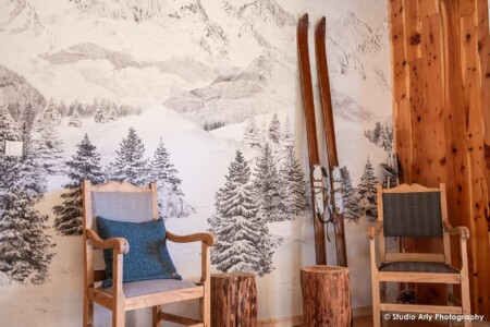 Chambre déco montagne en Haute Tarentaise (Montvalezan)