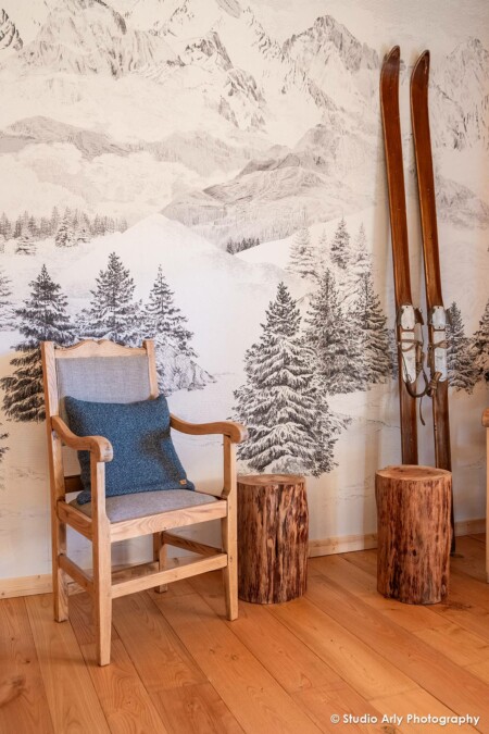 Chambre déco montagne en Haute Tarentaise (Montvalezan)