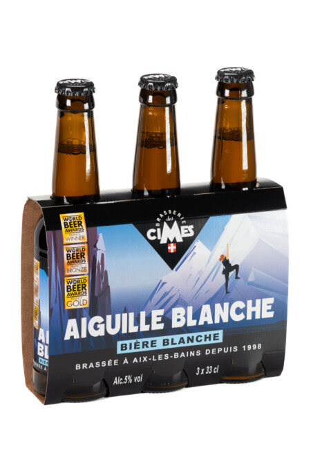 Bouteilles de bière Brasserie des Cimes (tripack) : Aiguille Blanche