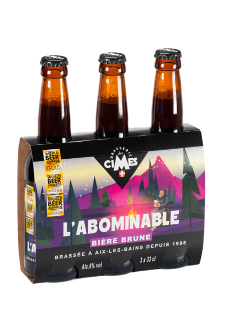 Bouteilles de bière Brasserie des Cimes (tripack) : L'Abominable